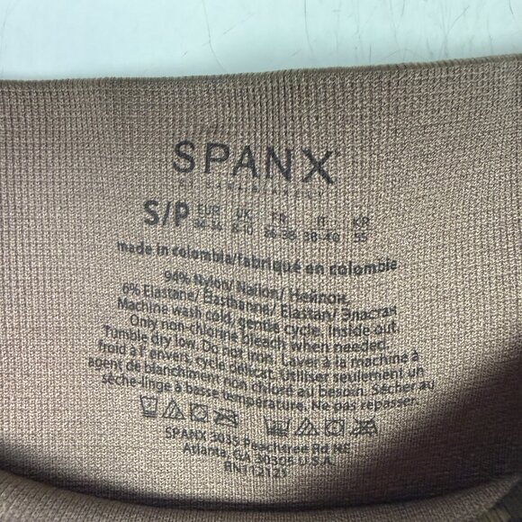 NWT SPANX Look at Me Now Seamless Leggings in Olive Leopard Size Small S NEW - Picture 7 of 10